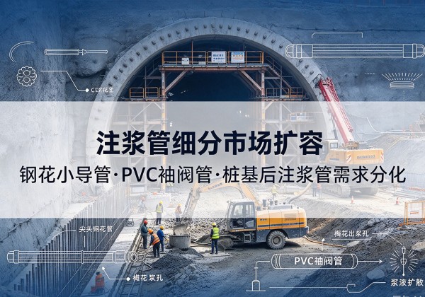 拱墅注浆管细分市场扩容，隧道钢花小导管、PVC 袖阀管、桩基后注浆管需求分化